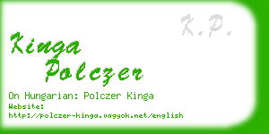 kinga polczer business card